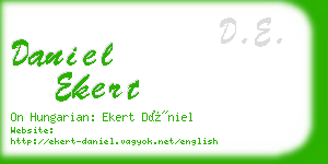 daniel ekert business card